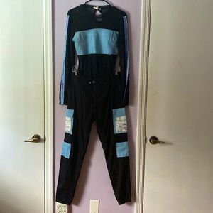 Bodysuit and cargo pant 2 piece set